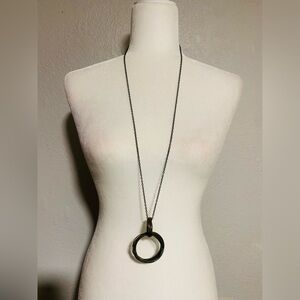 Elegant Brown Pendant Necklace